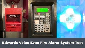 Edwards IO500 Voice Evac Fire Alarm System Test