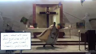 Priest runs for cover as Beirut shockwave hits during mass