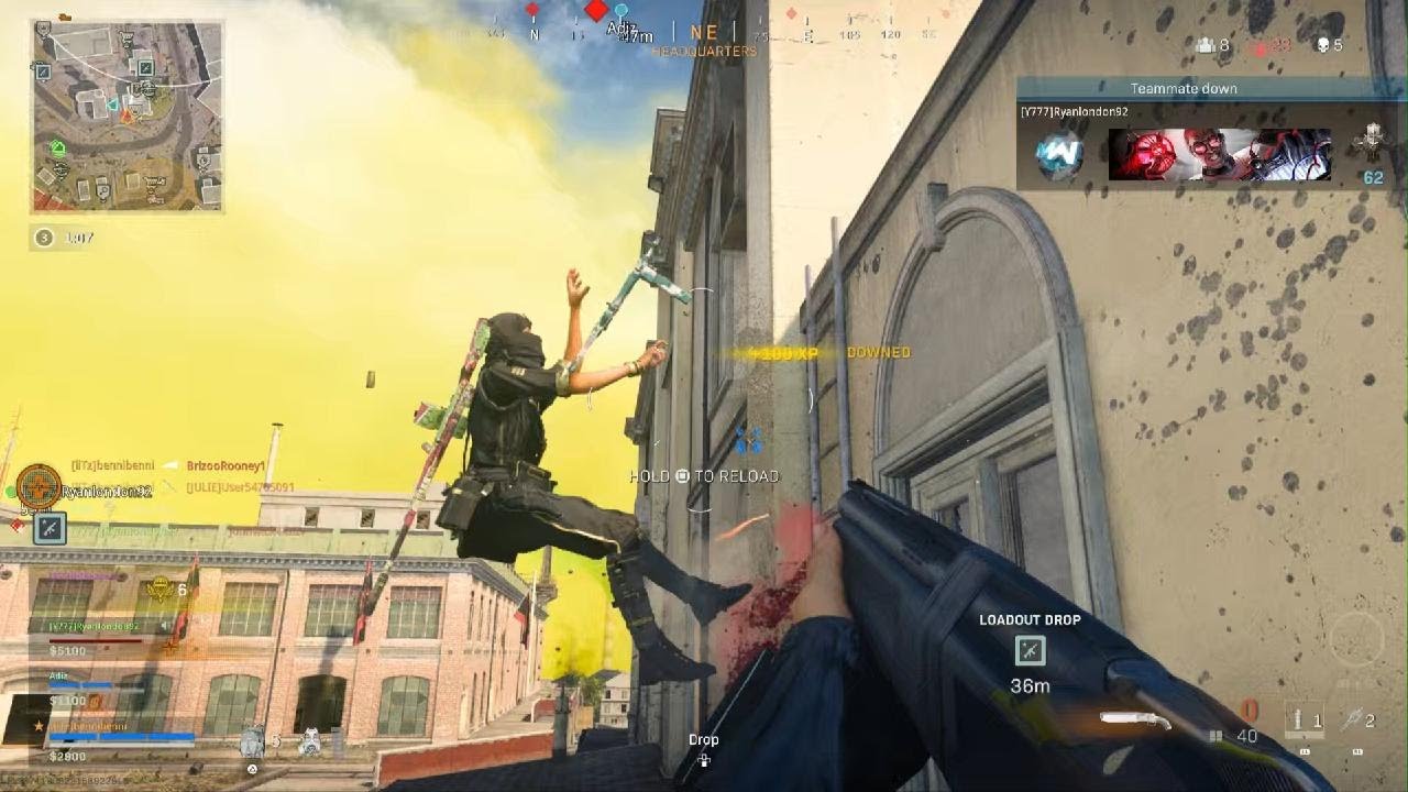 MECHAGODZILLA DESTROYS BOTS on REBIRTH ISLAND | WARZONE