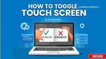 Enable or Disable Touch Screen in Laptop 💻🖱️ | No Software Needed