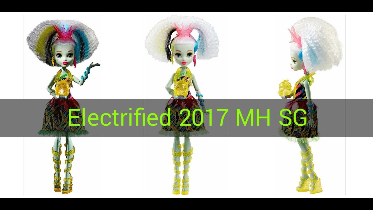 Frankie Stein High Voltage Electrified 2017 Monster High Dolls - YouTube