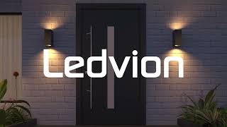 Ledvion LED Wall Lamp - Dimmable - IP54 - GU10 Lamp Holder - Up & Down - for Indoor & Outdoor