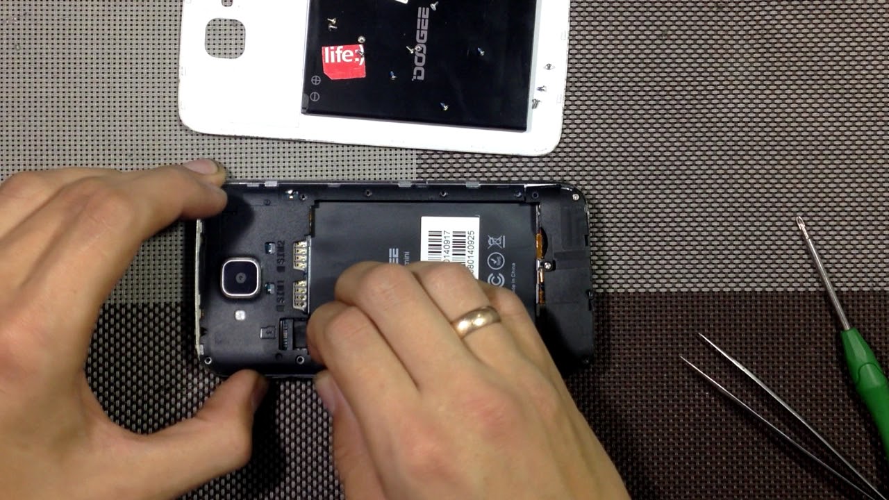 Doogee X9 Mini как разобрать, что внутри