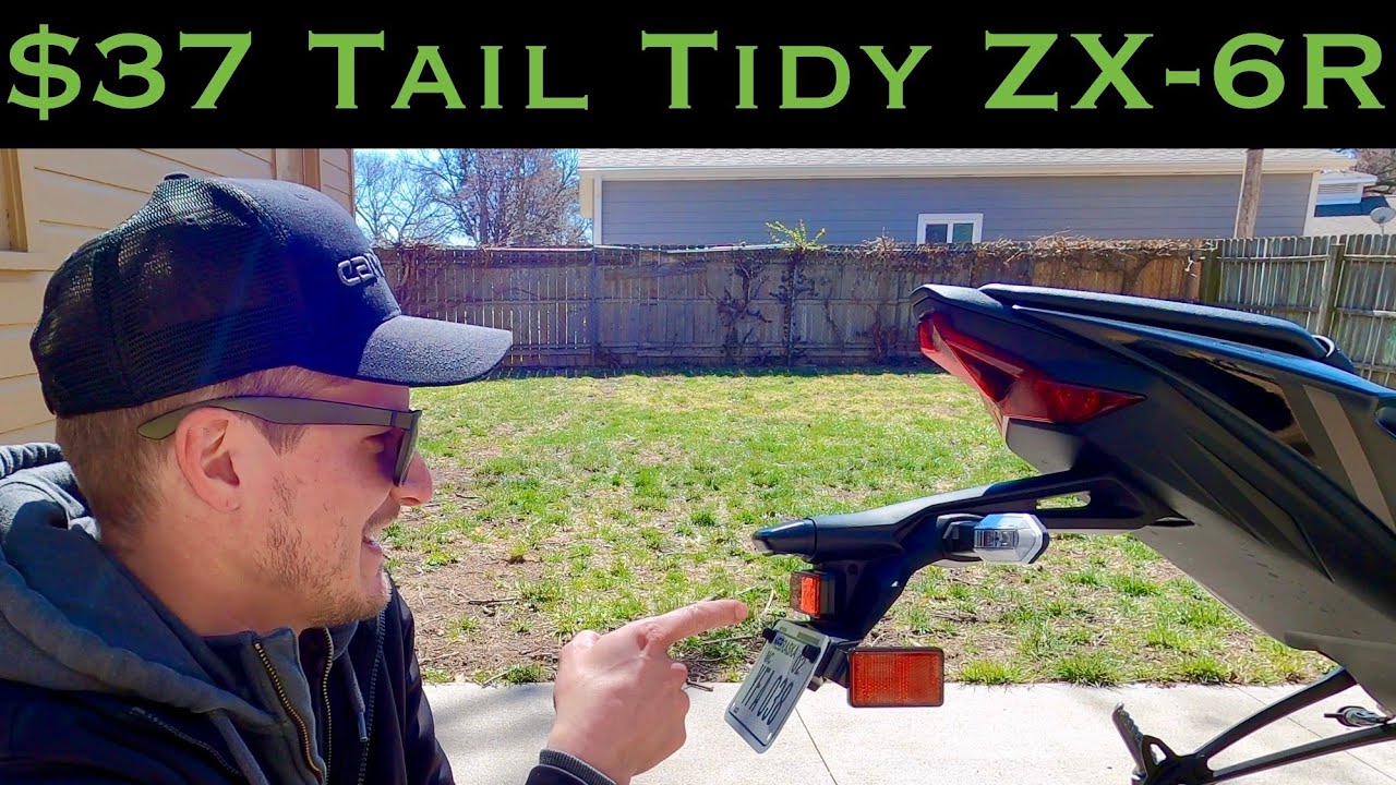 Kawasaki Ninja ZX-6R Tail Tidy Fender Eliminator Install / Start