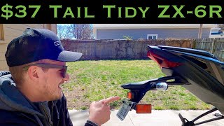 Kawasaki Ninja ZX-6R Tail Tidy Fender Eliminator Install / Start to Finish / 2024 - 2019