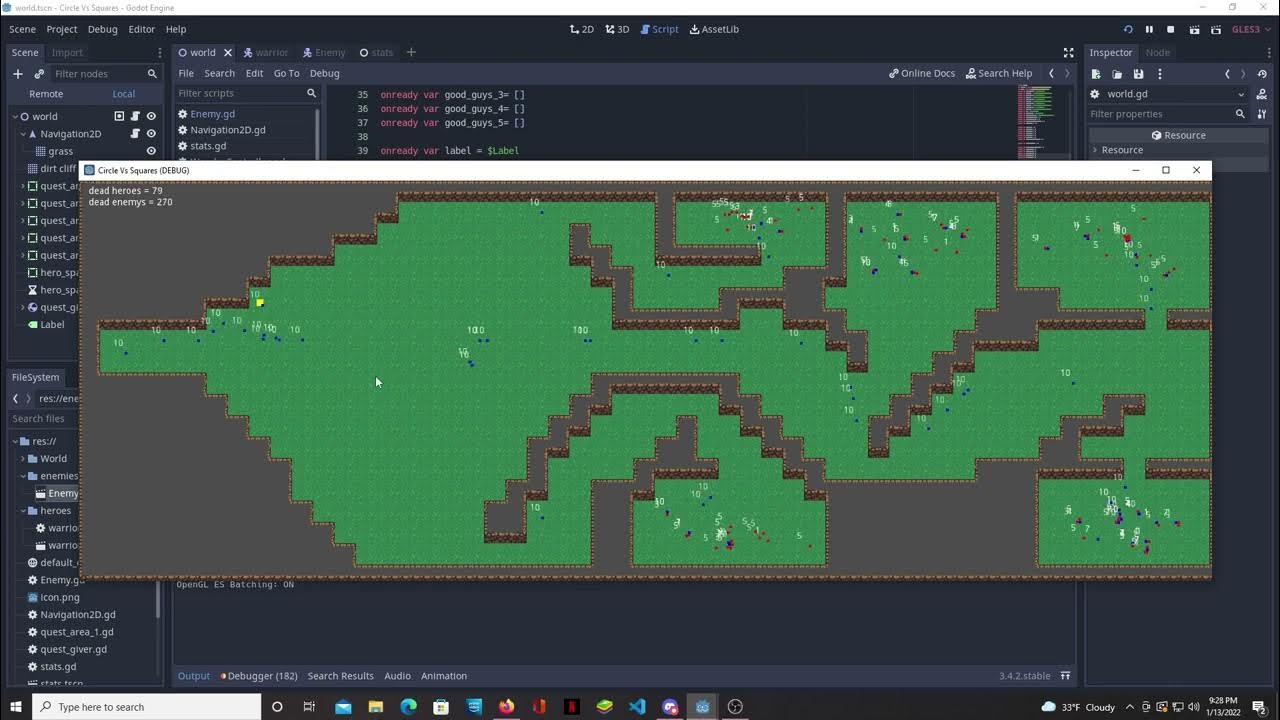 First Godot project. - YouTube