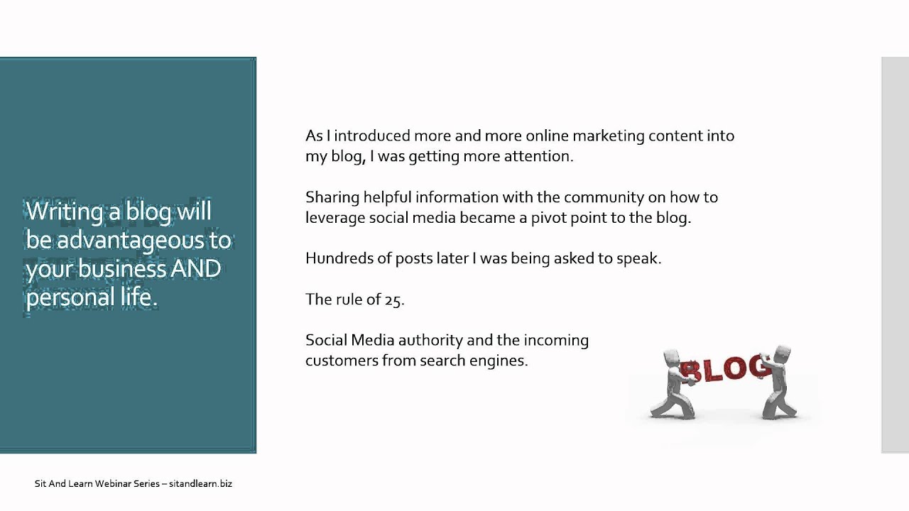 Understanding The Importance of Blogging Sit And Learn Webinar camera iphone 8 plus apk