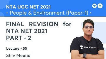 FINAL REVISION for NTA NET 2021 PART 2 | Paper 1 | NTA UGC NET JRF 2021 | Shiv Meena