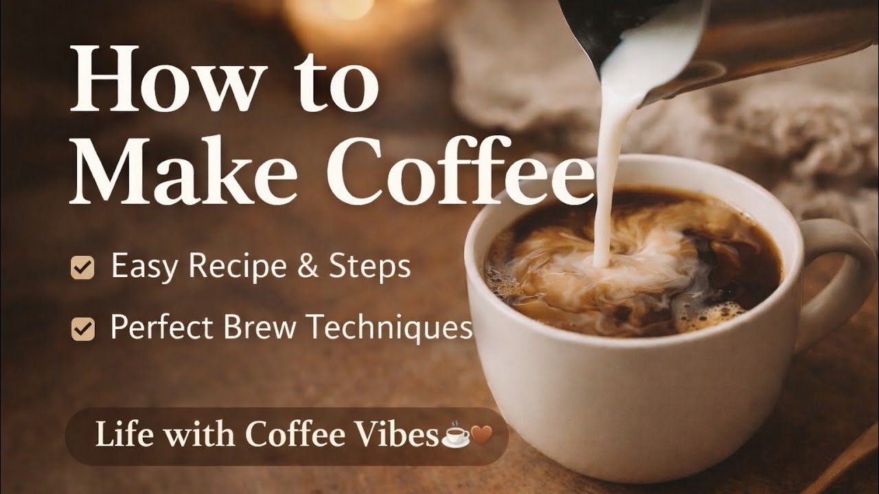 How to Make Coffee at Home ☕ | Easy Recipe & Steps | Life with Coffee Vibes ✨ 