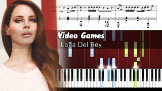 Lana Del Rey - Video Games - Piano Tutorial with Sheet Music screenshot 5