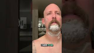 1 month beard shave ASMR #shorts