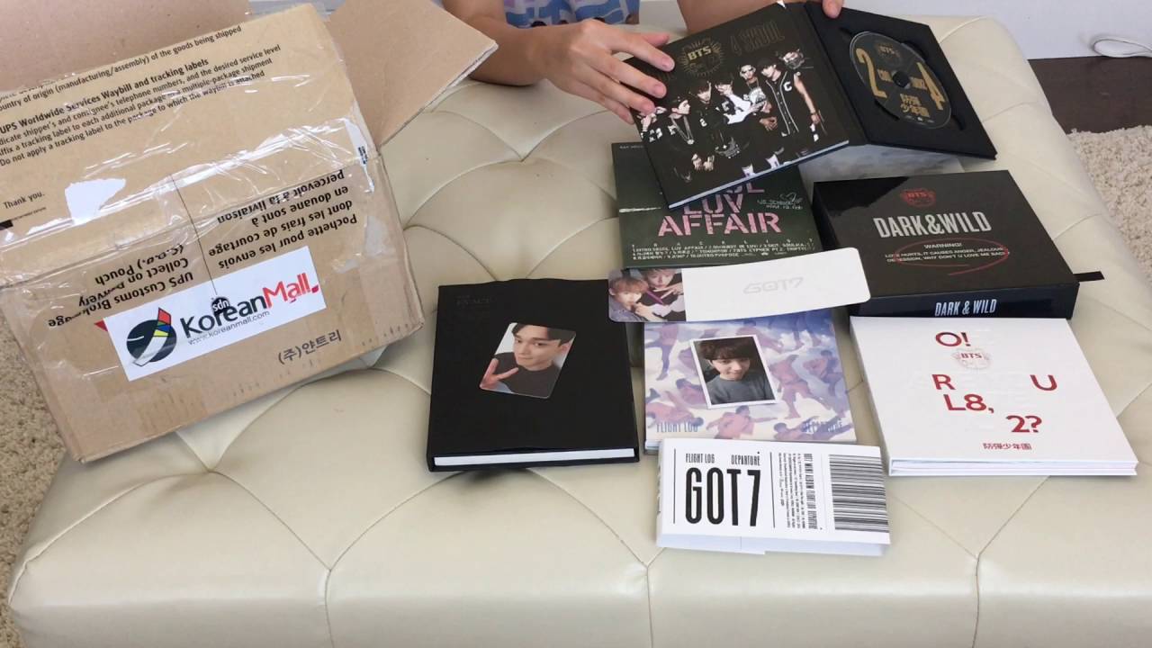 Kpop Album Unboxing BTS,GOT7, EXO [koreanmall] YouTube
