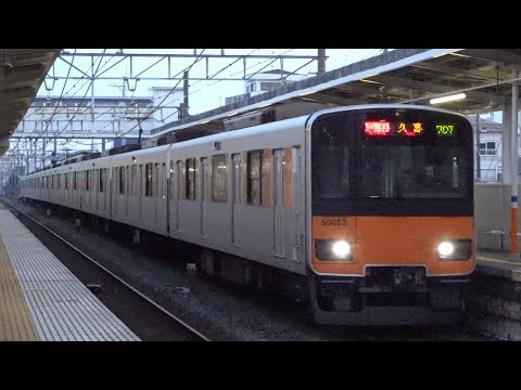 【東武伊勢崎線】一ノ割駅を通過する列車