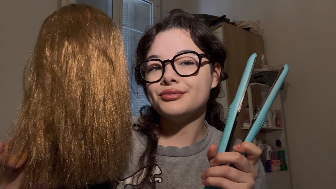 ASMR | 💇🏼‍♀️ ROLEPLAY PARRUCHIERA REALISTICA (visual triggers, piastra, racconto realistico…)
