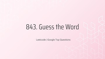 Leetcode | 843. Guess the Word | Python