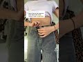 How to Make Your Jeans Fit Your Waist Well! 😍👄🤳