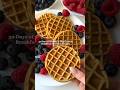 Healthy Waffles | 30G+ protein &amp; no protein powder! #highprotein #healthybreakfast #mealprep