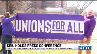Seiu Celebrates New Contract Agreement With Press Conference