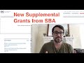 SBA Announces New Supplemental Grants for Certain Businesses