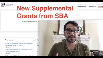 SBA Announces New Supplemental Grants for Certain Businesses