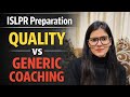 ISLPR Preparation – Quality vs Generic Coaching