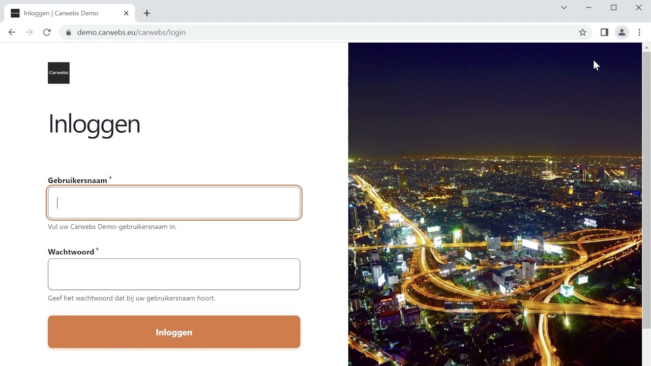 Carwebs Hoe inloggen? YouTube