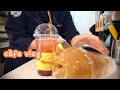 [ENG] 좌충우돌🤦‍♀️🤦‍♂️ 디저트 카페 브이로그☕️ |CAFE VLOG |내복곰