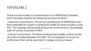UNIT 1 HIPERLAN