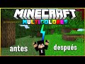 SUBE LA SATURACIÓN en Minecraft PE/BE 1.18 | textura multicolores nueva versión (Minecraft bedrock)