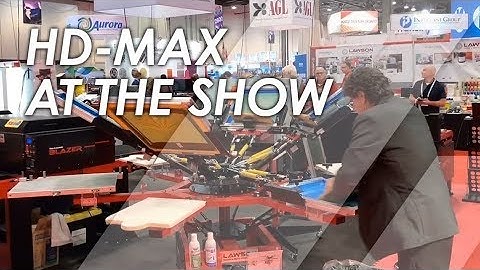 HD-MAX Manual Screen Printing Press at SGIA 2018