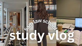 5am studying routine 📚 law school study vlog, productive days, living alone in Copenhagen