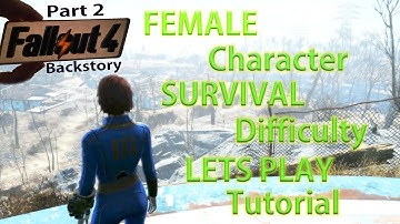 Fallout 4 Backstory Female Survival Full Walkthrough Tutorial Part 2