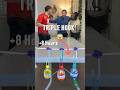 The Most Impossible Triple Bottle Flip #trickshot #bottleflip #satisfying #challenge #epic #shorts
