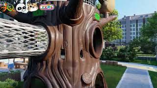 Commercial Outdoor Playground 3D Design