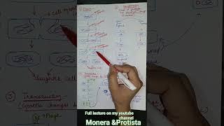 Bacterial reproduction #binaryfission #transformation #transduction #conjugation #monera#aktbiology
