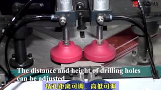 Dual saw 45 degree cutting machine
