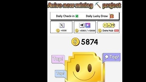 Avive new mining ⛏️ project.  || mozo ai telegram project