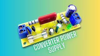 How to Make a Simple 220VAC to 12V DC Converter Power Supply Using Diodes, Capacitors, and Resistors