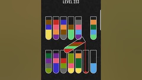 water sort puzzle level 231 to 235