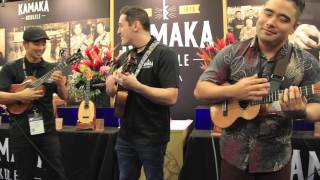 Kamaka `Ukulele NAMM 2017:  Andrew Molina, Kalei Gamiao, Jake Shimabukuro chords