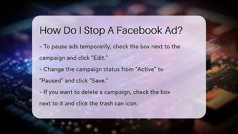 How Do I Stop A Facebook Ad? - Talking Tech Trends