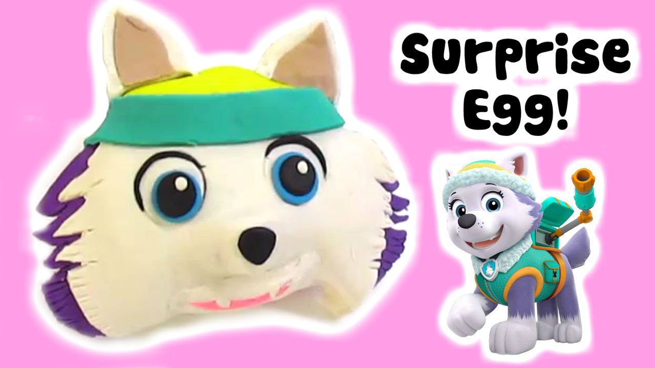 paw patrol tv show characters PAW PATROL EVEREST! HUGE Everest Paw Patrol PLAY-DOH Surprise EGG! Paw Patrol Surprises!