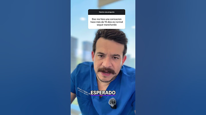 Conización: ¿Es normal el sangrado después de 15 días?