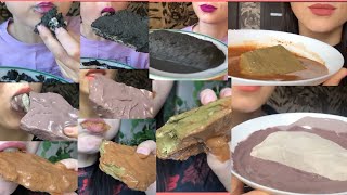 Best compilation of chalk and clay paste 😋 #yummy#crunchy by (Shelk Melk) ❤️