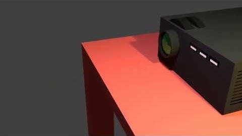 3D Projector Animation Video Designed in Blender
