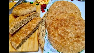 48 _خبزة دشيشة الشعير سهلة و سريعة خبزة ليبية و النتيجة 