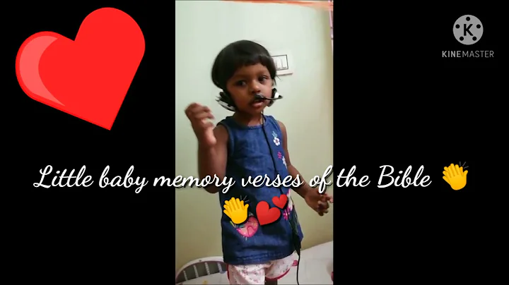 Little baby telling memory verses||memory verse ||...