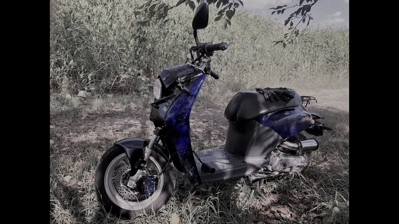 AF61 Today フロントホイール 12インチ化 ZZ[CA1PB]アルミホイール ライトカウル作成