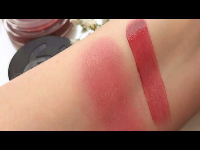 No. 1 de Chanel Lip & Cheek Tint 06 Berry Boost (swatch, makeup) 