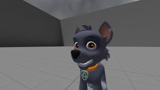 Rocky walking test animation